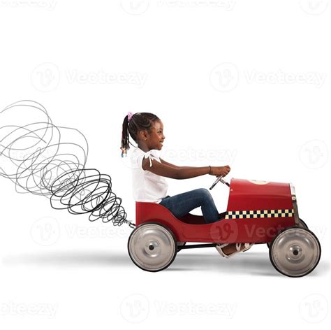 Little girl drive car 20687795 Stock Photo at Vecteezy