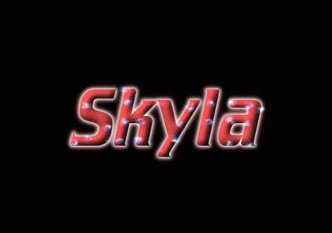 Skyla Logo | Free Name Design Tool from Flaming Text