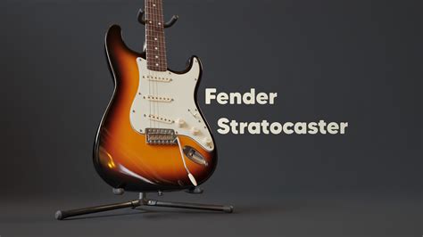 Fender stratocaster electric guitar model - TurboSquid 1195264