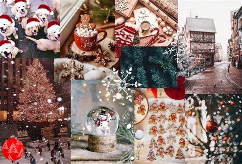 🔥 [30+] Aesthetic Christmas Collage Desktop Wallpapers | WallpaperSafari