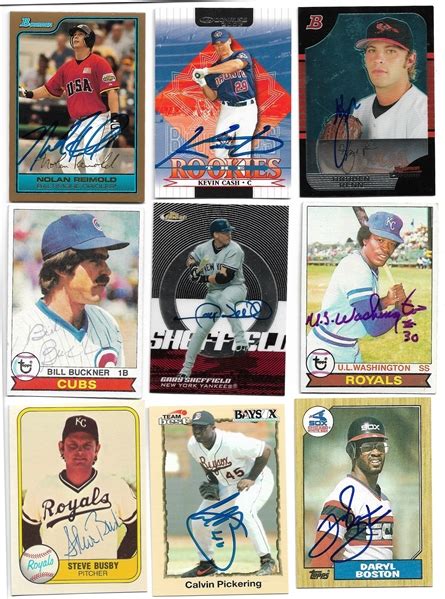 Lot Detail - Lot of 250 Signed Baseball Cards