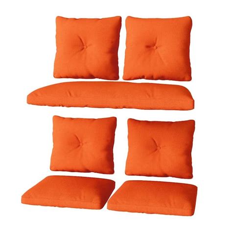 CorLiving 7-Piece Orange Patio Chair Cushion in the Patio Furniture Cushions department at Lowes.com