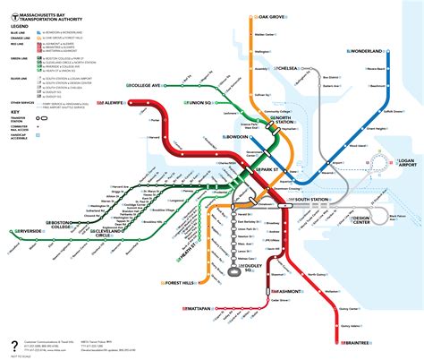 T Red Line Map