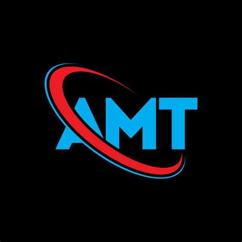 AMT logo. AMT letter. AMT letter logo design. Initials AMT logo linked with circle and uppercase ...