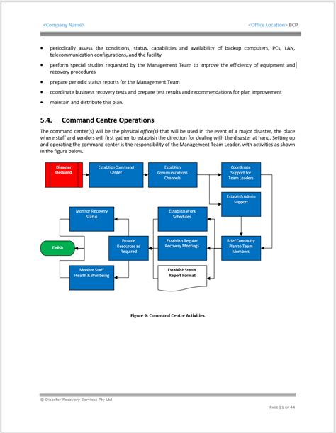 Business Continuity Plan Template - Microsoft Word - Not BAU