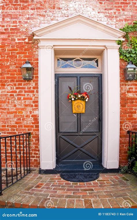 Front Door Of Brick House - 3 Stock Photos - Image: 1183743