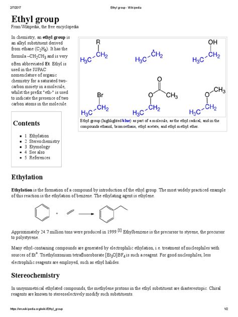 Ethyl Group | Chemistry | Organic Chemistry