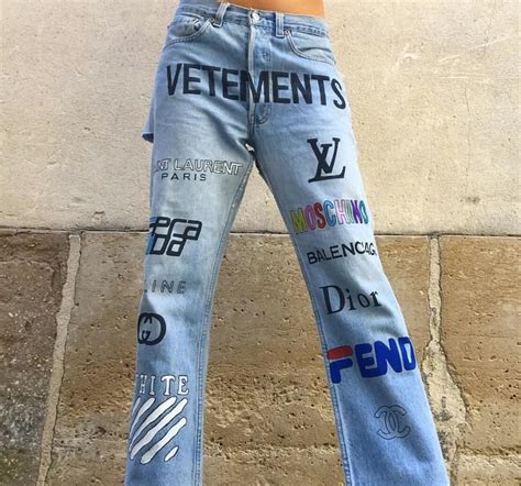 Custom Handpainted Vintage Denim Distressed Jeans All Sizes | Etsy ...