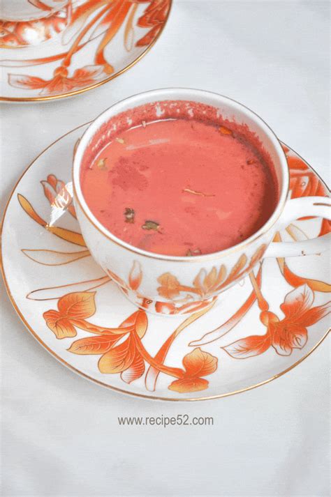 Pink Kashmiri Tea, Noon chai recipe|Step by Step | Recipe52.com