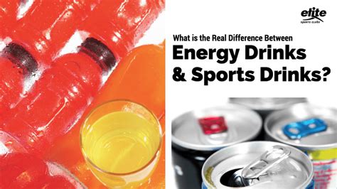 The Real Difference Between Energy Drinks & Sports Drinks