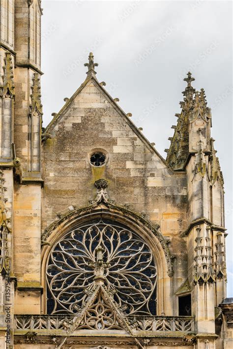 Pontoise Cathedral (Saint-Maclou de Pontoise, 12 century) France Stock Photo | Adobe Stock