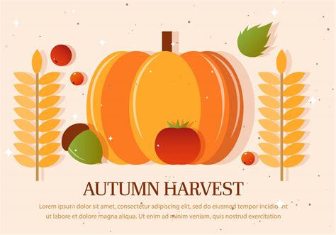 Autumn Harvest Vector Illustration 124425 Vector Art at Vecteezy