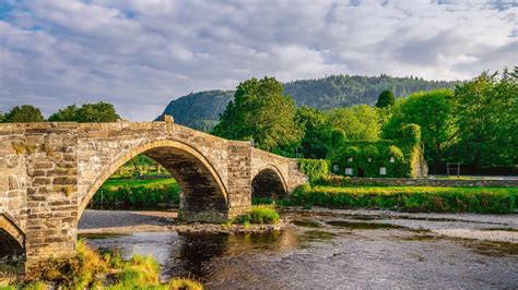 Download United Kingdom River Man Made Bridge HD Wallpaper