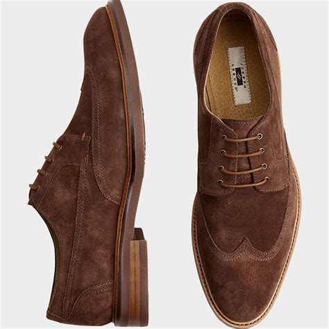 Buy a Joseph Abboud Bruno Brown Suede Wingtip Oxfords online at Men's Wearhouse. See the latest ...