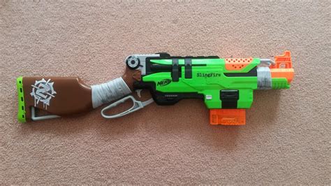 Outback Nerf: Review: Nerf Zombie Strike Slingfire (Aus grey trigger, black breech)