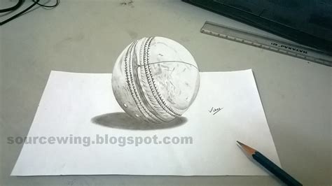 Cricket Ball Drawing