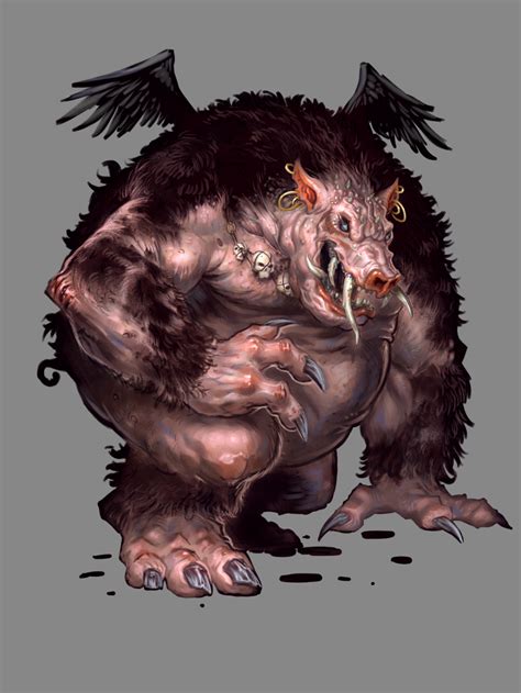 nalfeshnee - Google Search | Demon, Monster art, Artist