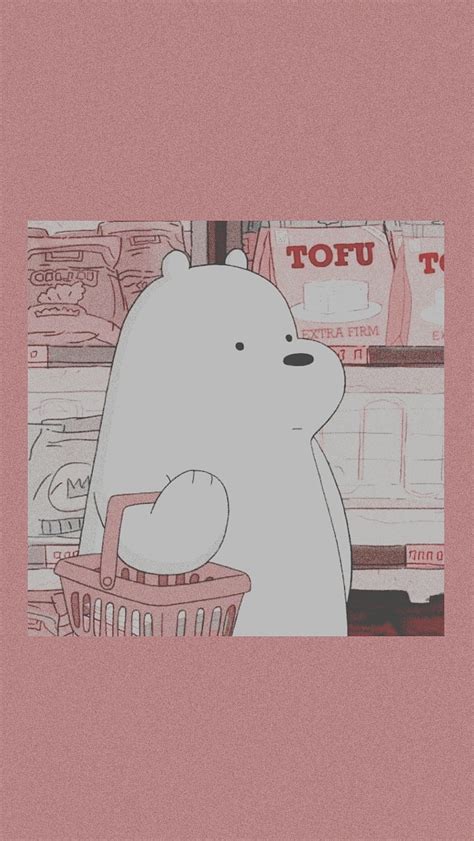 We Bare Bears, aesthetic, pink, core funny meme, cartoon network, retro, theme, HD phone ...