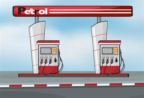 Petrol station 413798 Vector Art at Vecteezy