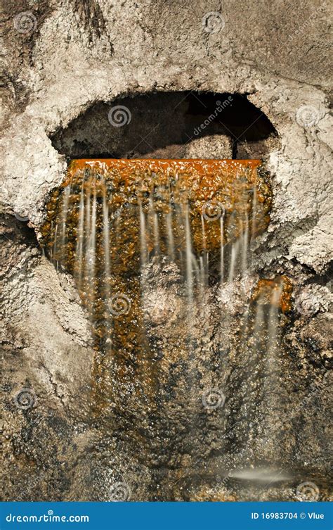 Underground Cave Waterfall stock photo. Image of inside - 16983704