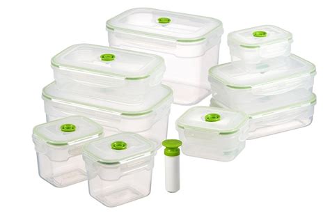 19-pc Vacuum Food Storage Containers, Rectangular - Walmart.com