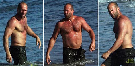 my new plaid pants: Statham Went Swimming