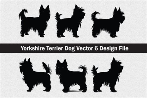 Yorkshire Terrier Dog Svg Vector Graphic by Jennadesignsstore · Creative Fabrica