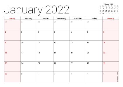 2022 editable calendar Monthly Calendar 2022 Printable Free with us ...