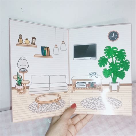 Printable Toca Boca House / Toca Boca Paper Craft / Paper Doll House / Quiet Book / Paper Quiet ...