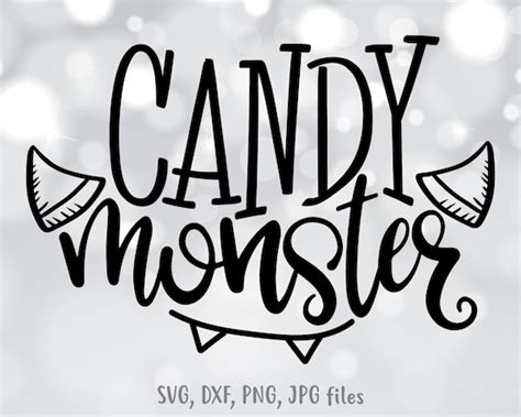 Candy Monster svg Kids Halloween svg Boy Halloween Shirt svg | Etsy