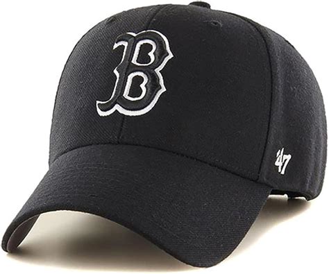 47Brand MVPSP02 Adjustable Cap Boston RED SOX Schwarz, Size:ONE Size ...