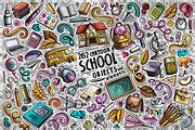 School Cartoon Objects Set, an Object Graphic by BALABOLKA