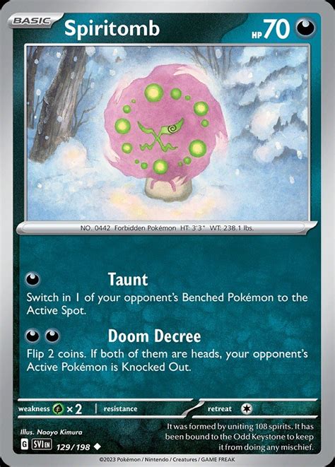 Spiritomb sv1 129 | Pokemon TCG POK Cards