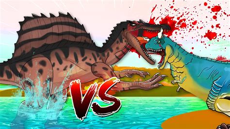 Dinosaurs Battle | Carnotaurus VS Spinosaurus - YouTube