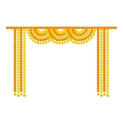 Toran marigold decoration diwali karwa choth indian festivals 21048130 PNG