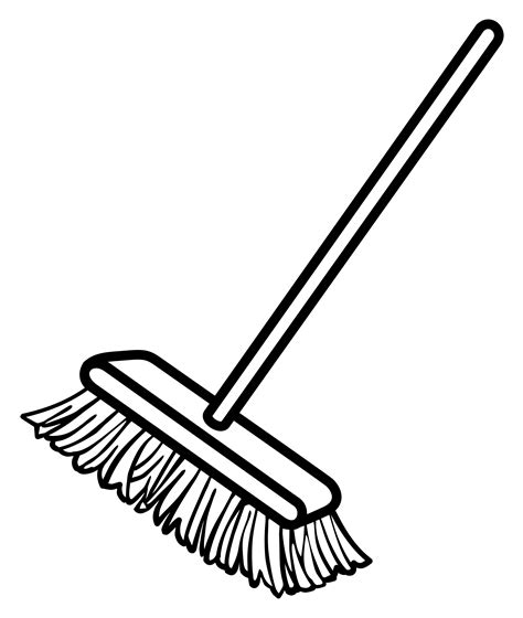 broom - line art by frankes | Free clip art, Clip art, Line art