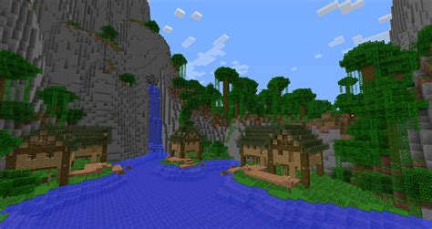 Just a simple village in Jungle : Minecraft