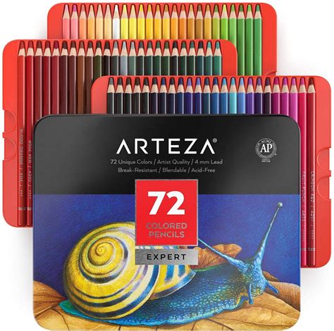 Arteza Professional Colored Pencils, 72 ct