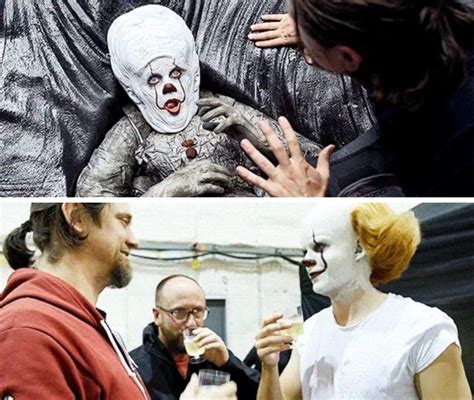 Bill Skarsgard as Pennywise the Clown behind the scenes of IT CHAPTER TWO (2019) | Pennywise the ...