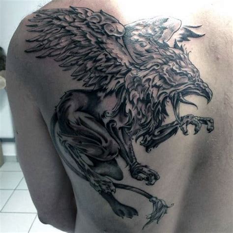 70 Griffin Tattoo Designs For Men - Mythological Creature Ideas