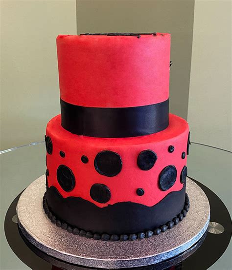 Miraculous Ladybug Tiered Cake - Classy Girl Cupcakes