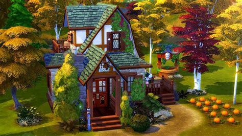 WITCHES TINY HOUSE // Sims 4 Speed Build | Sims 4 houses, Sims 4 house design, Sims house