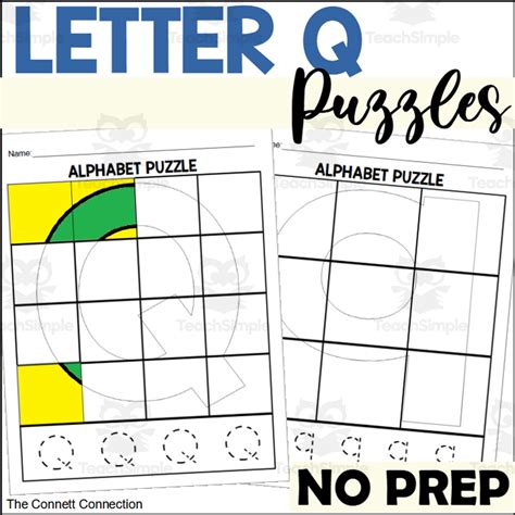 Letter Q Puzzles by Teach Simple