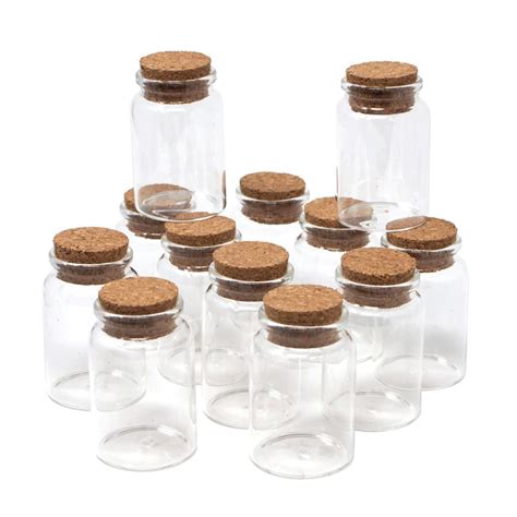 Clear Glass Spice Jar Corked Favor Bottles, 3-Inch, 12-Count - Walmart.com