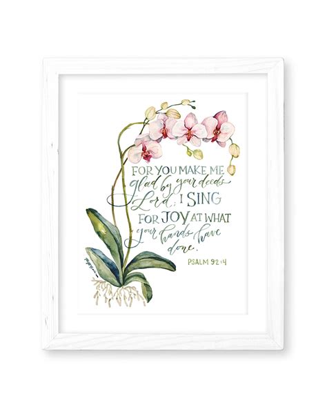 Psalm 92:4 | Sing For Joy Print – GraceLaced