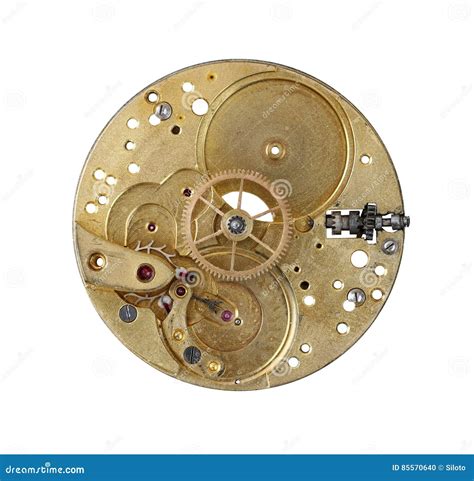 Detail of the Clockwork Mechanism Stock Photo - Image of horological ...