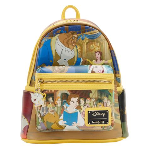 Disney Loungefly Mini Backpack Disney Castle Series Beauty And The Beast Belle Castle ...