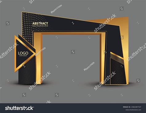 Exhibition Stand Gate Entrance Vector Mock Stock Vector (Royalty Free ...