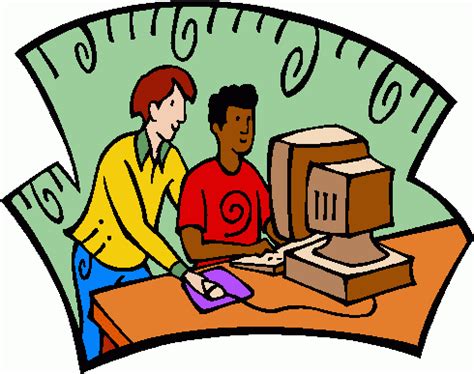 Teacher Teaching A Computer Class - ClipArt Best