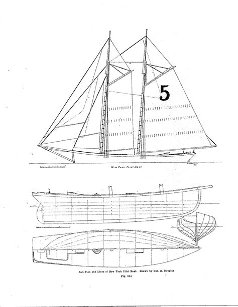 The Model Shipwright: Free Ship Plan: New York Pilot Schooner